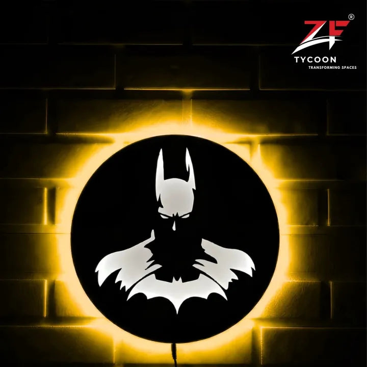 ZF BatmanLogo Backlight Lamp lED Wooden 7mm Zrk Imported Sheet