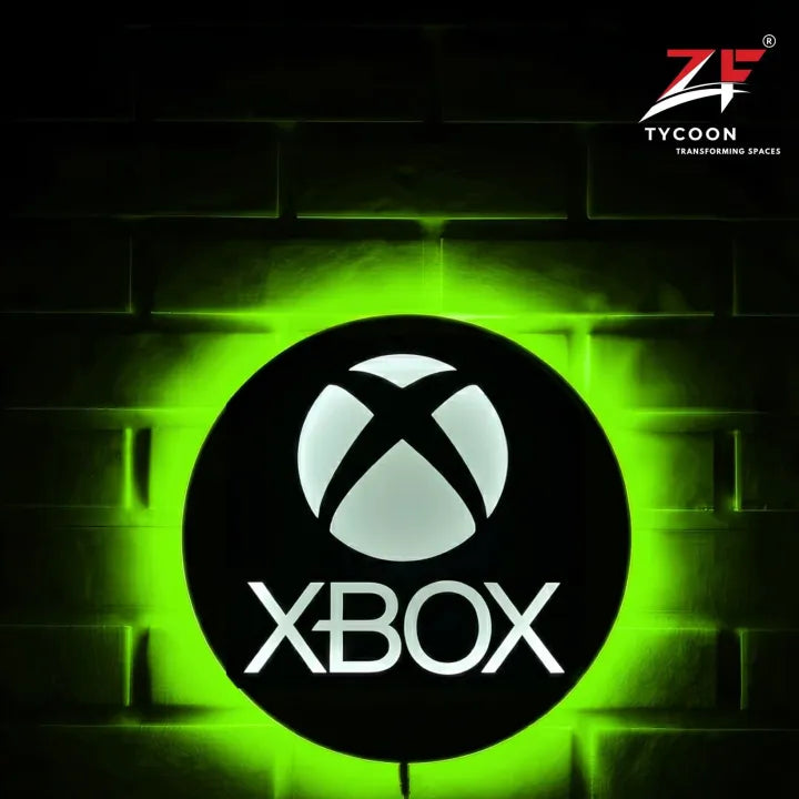 ZF X-BOX Logo Backlight Lamp lED Wooden 7mm Zrk Imported Sheet