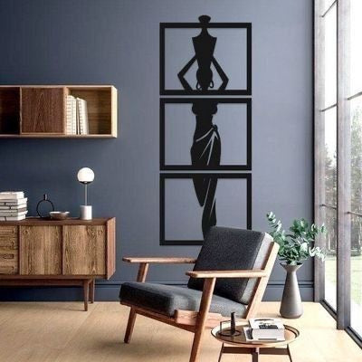 3 Piece Girl Standing | Wall Art