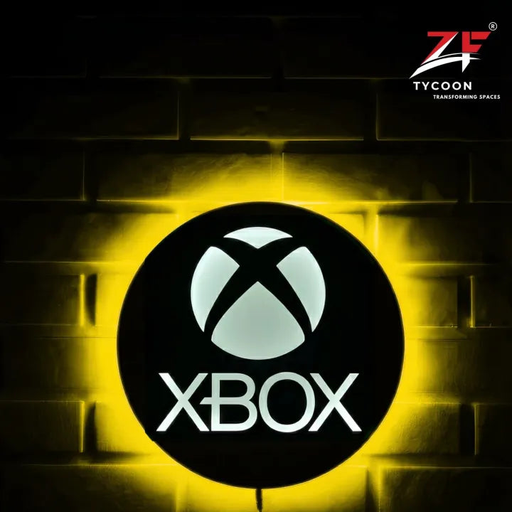 ZF X-BOX Logo Backlight Lamp lED Wooden 7mm Zrk Imported Sheet