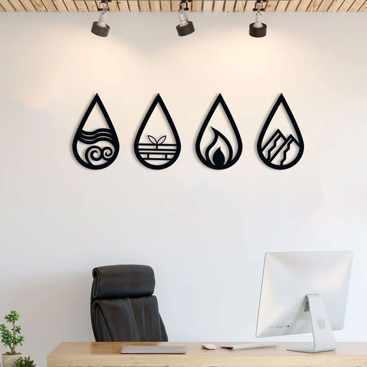 4 Piece Drops | Nature | Wall Art