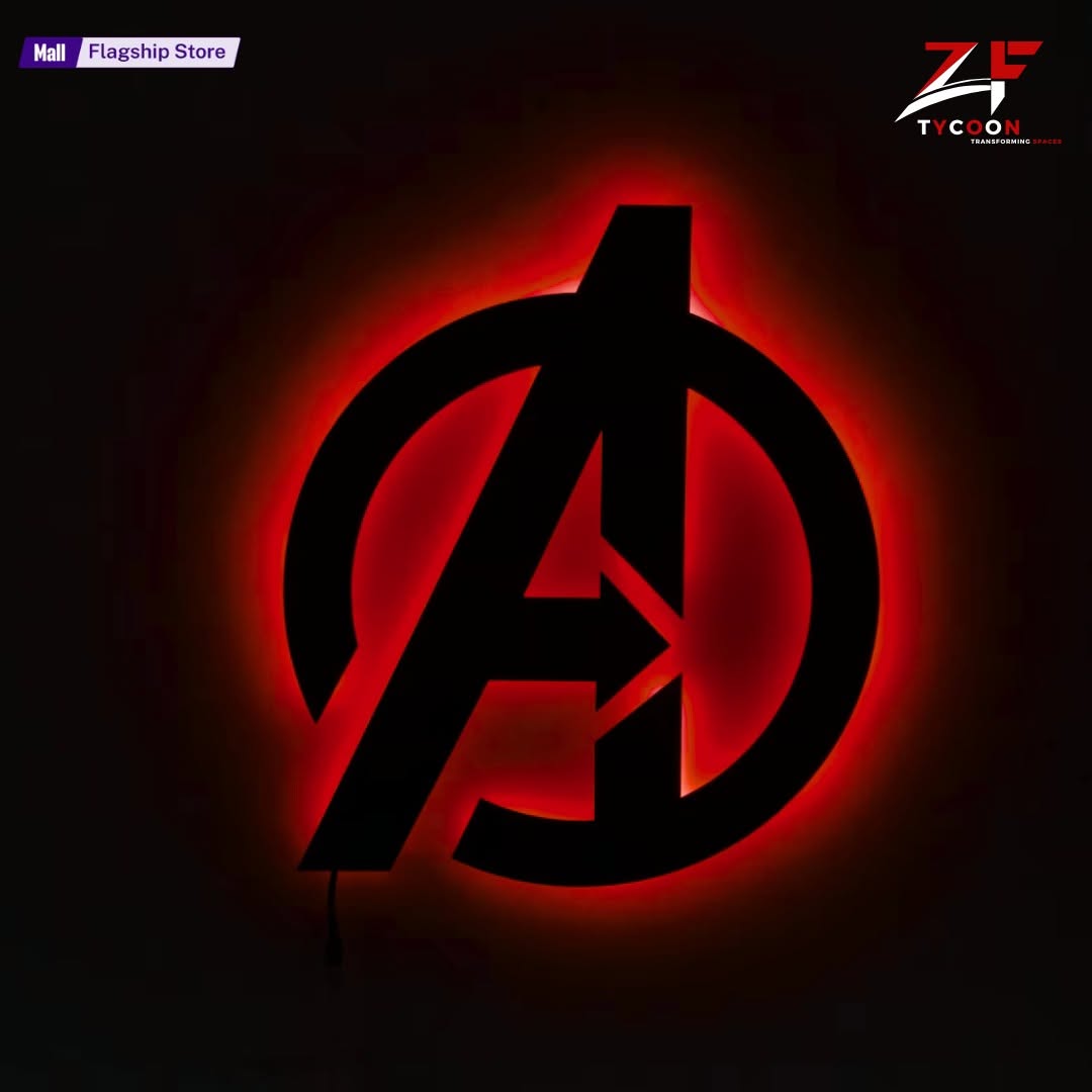 ZF Avengers Superhero Night Light Lamp 16 Colours Remote Controlled