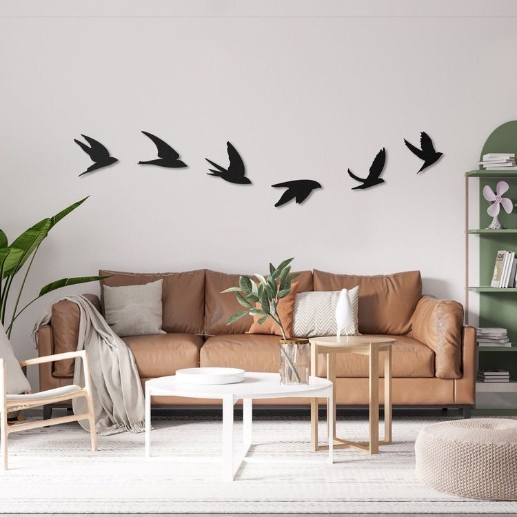 6 Piece Birds Flying | Nature | Wall Art