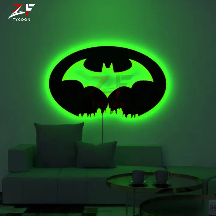 ZF Bat Gotham Inspired Batman LED Wall Decor