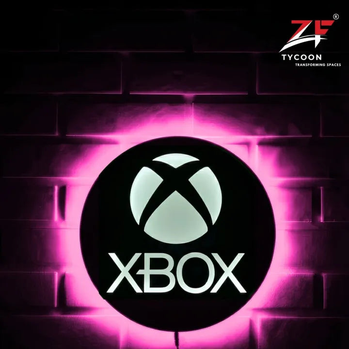 ZF X-BOX Logo Backlight Lamp lED Wooden 7mm Zrk Imported Sheet