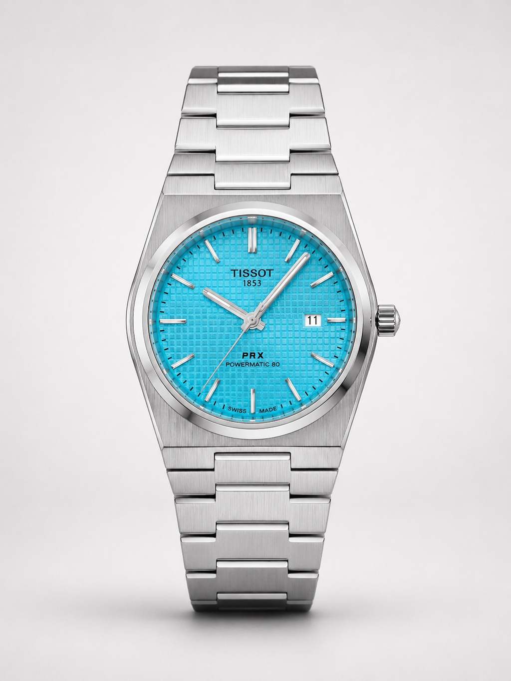 Tissot PRX 1853 silver chain strap