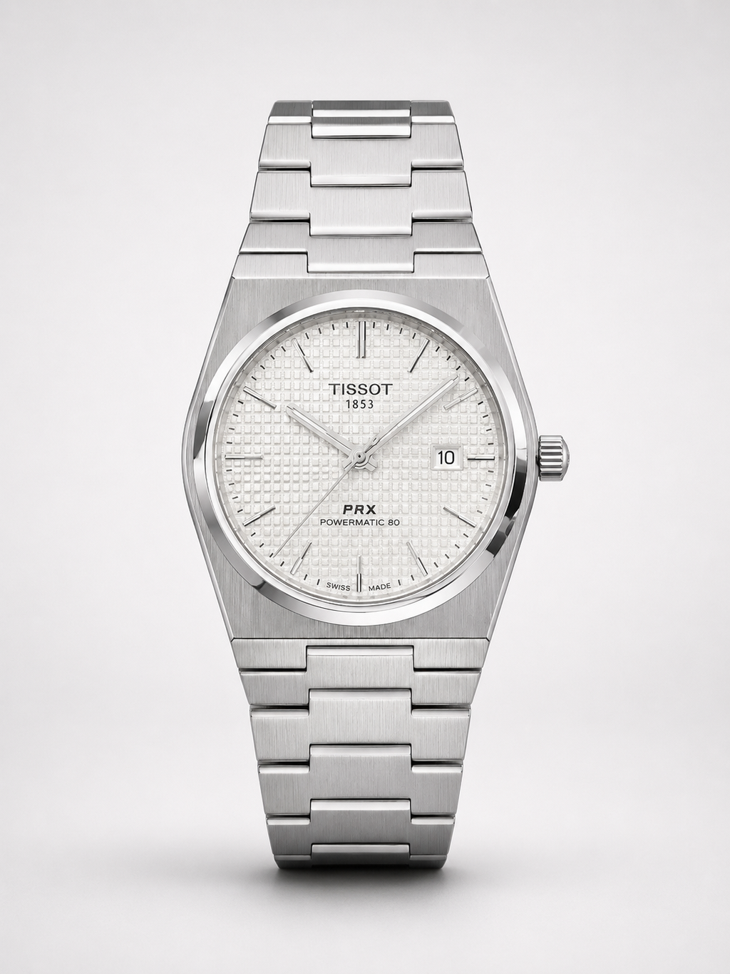Tissot PRX 1853 silver chain strap