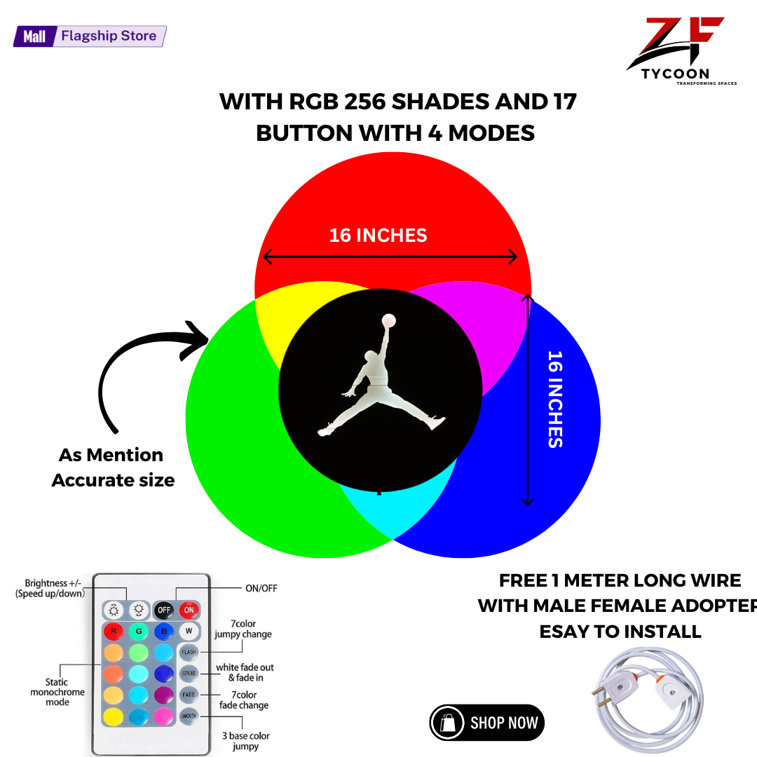 ZF Michael Jordan Jumpman Round Wooden 7mm thickness Imported ZRK