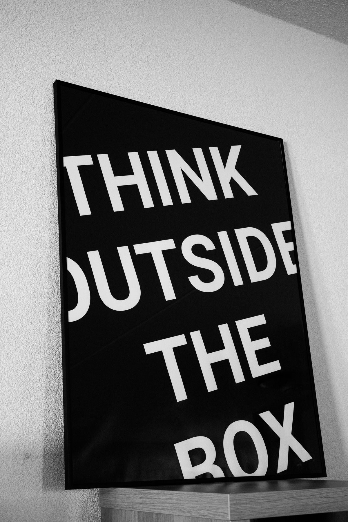 Think Outside The Box | Wall Art | Motivational