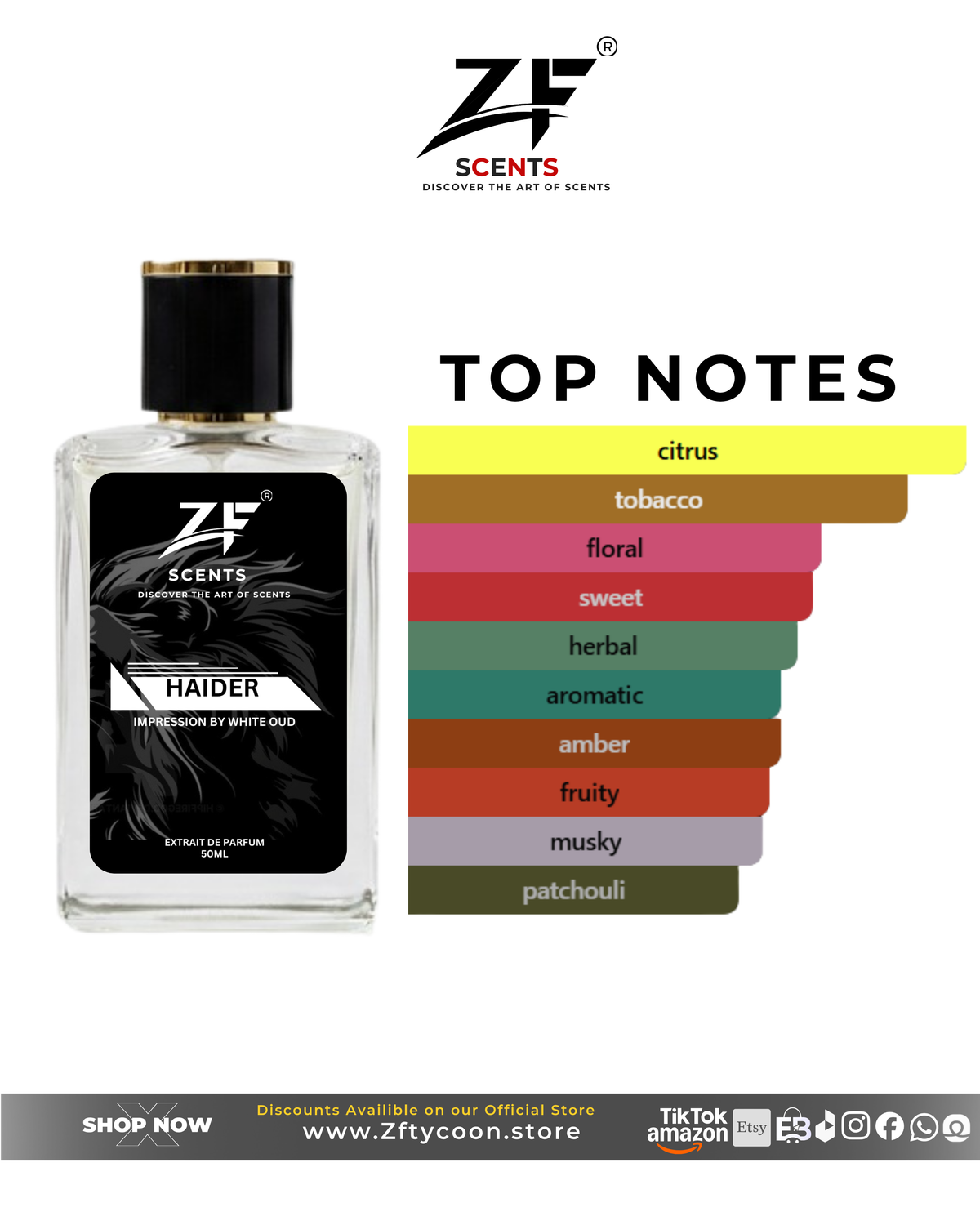 HAIDER Extrait De Parfum (50ml) – Impression by White Oud
