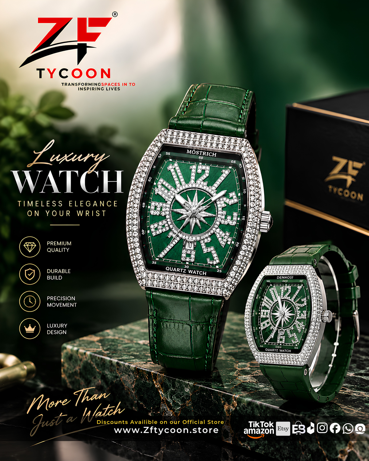 ZF FM Diamond Aujla Watch