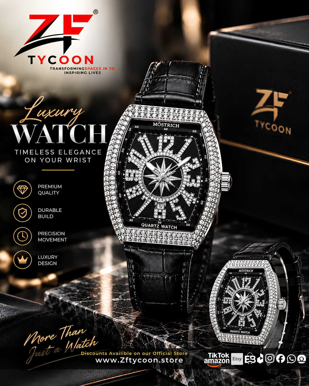 ZF FM Diamond Aujla Watch