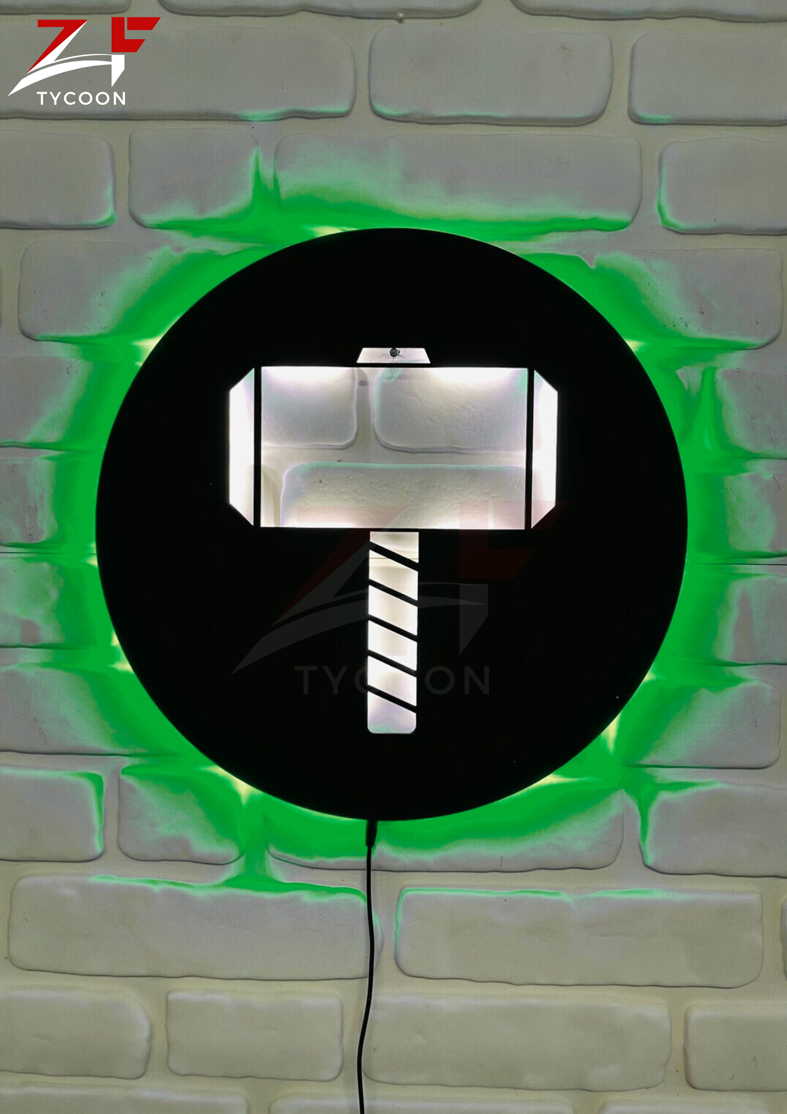 ZF Thor Led Sign, Movie Hero Neon Sign, Marvel Superhero Kids Room, Personalized Gift Wall Decor Sign with led lights