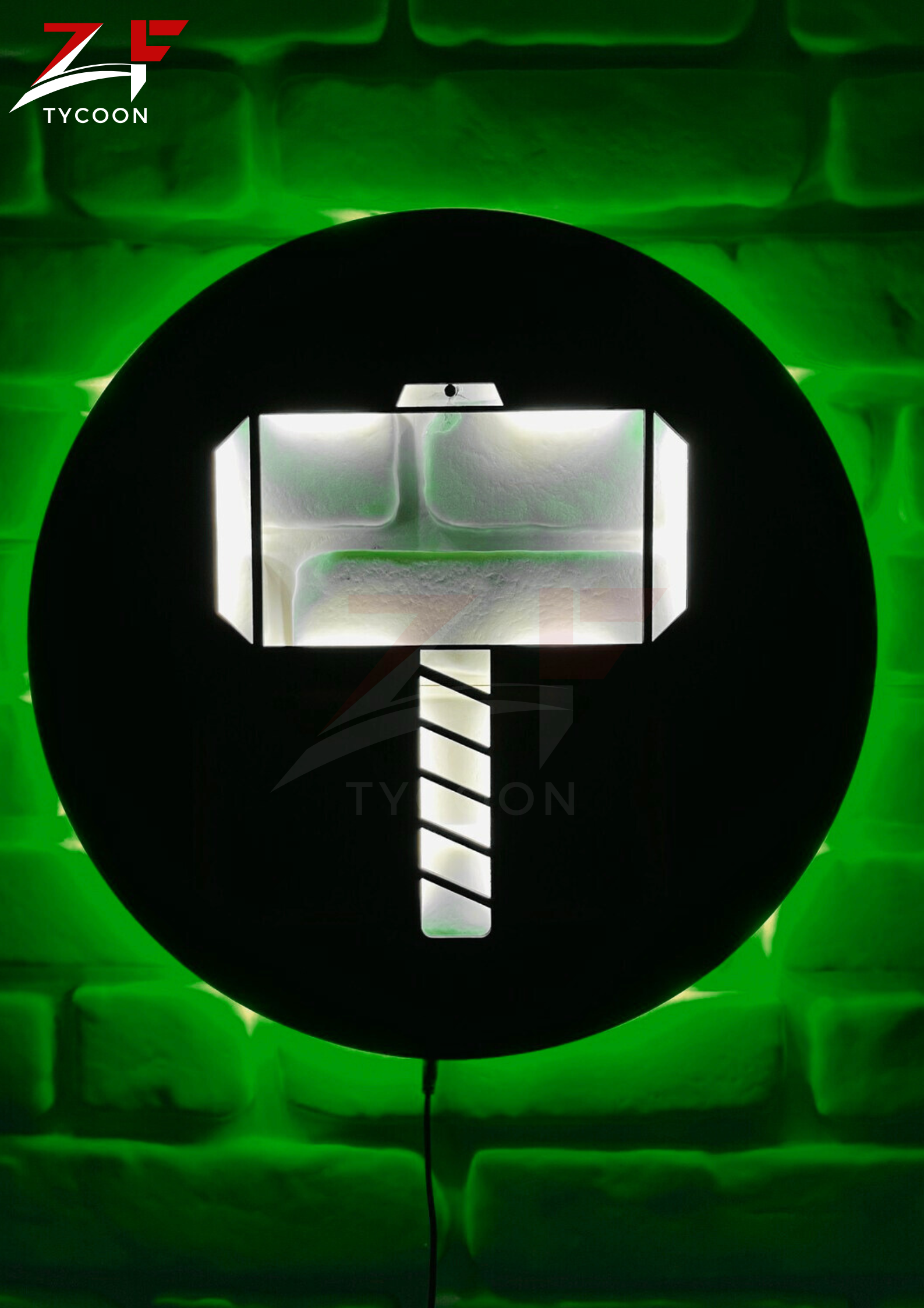 ZF Thor Led Sign, Movie Hero Neon Sign, Marvel Superhero Kids Room, Personalized Gift Wall Decor Sign with led lights