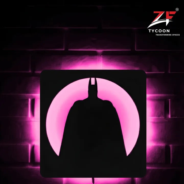 ZF Batman Logo Backlight Lamp lED Wooden 7mm Zrk Imported Sheet