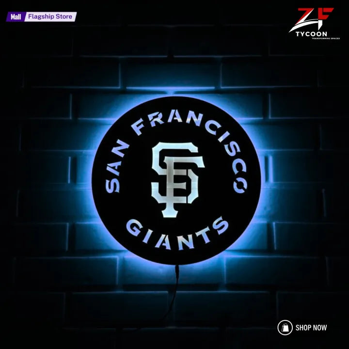 ZF San Francisco Giants Led Sign,Wooden 7mm Zrk Imported Sheet SfGiants Wall Art