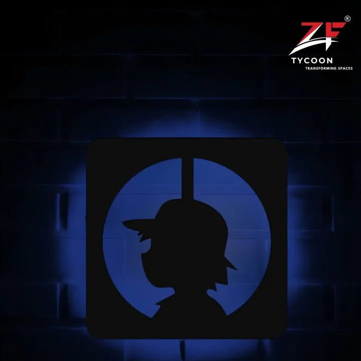 ZF Pikachu Logo Backlight Lamp lED Wooden 7mm Zrk Imported Sheet