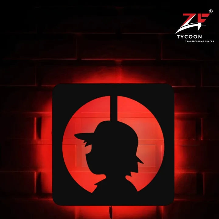 ZF Pikachu Logo Backlight Lamp lED Wooden 7mm Zrk Imported Sheet