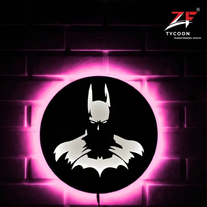 ZF BatmanLogo Backlight Lamp lED Wooden 7mm Zrk Imported Sheet