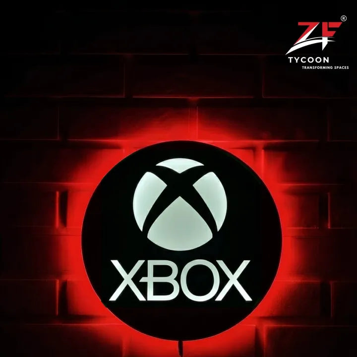 ZF X-BOX Logo Backlight Lamp lED Wooden 7mm Zrk Imported Sheet
