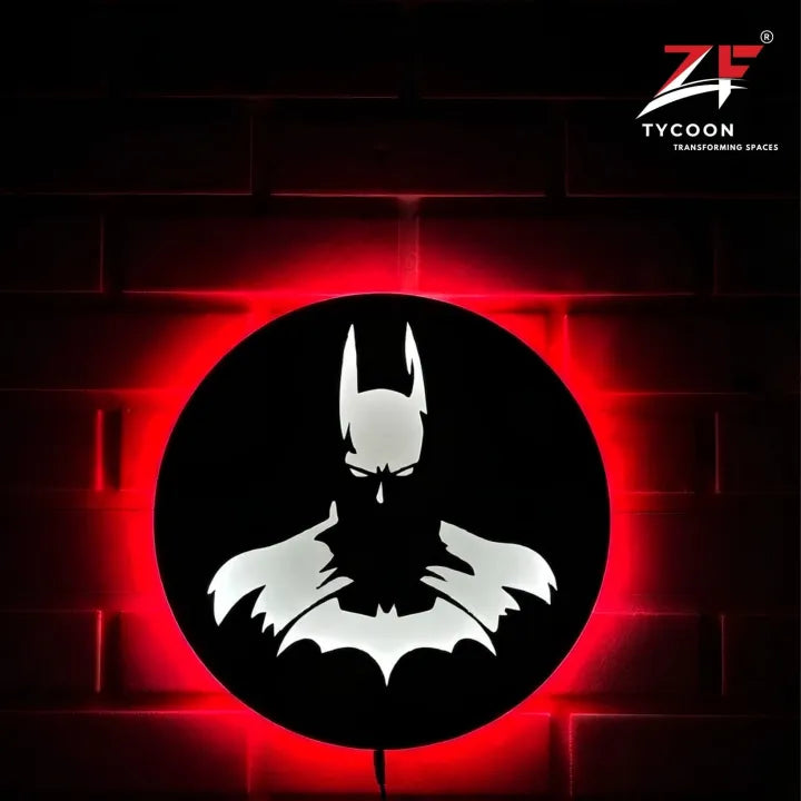 ZF BatmanLogo Backlight Lamp lED Wooden 7mm Zrk Imported Sheet