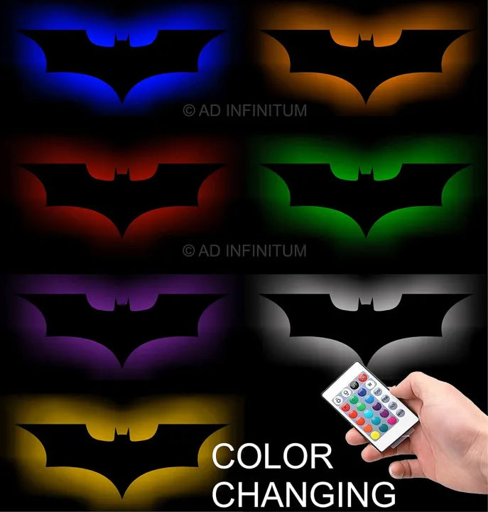 ZF 3D Batman Led Wall Lamp Wooden ZRK 7mm Thickness