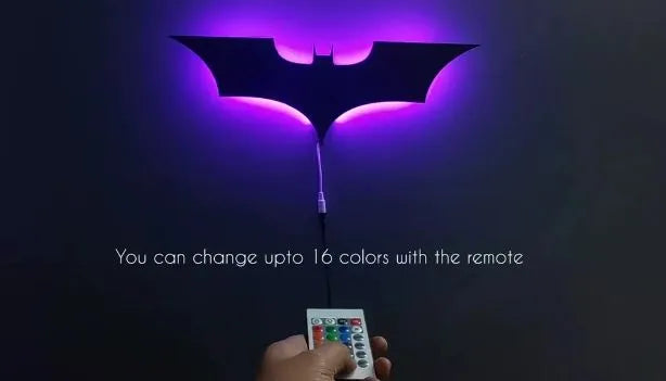 ZF 3D Batman Led Wall Lamp Wooden ZRK 7mm Thickness