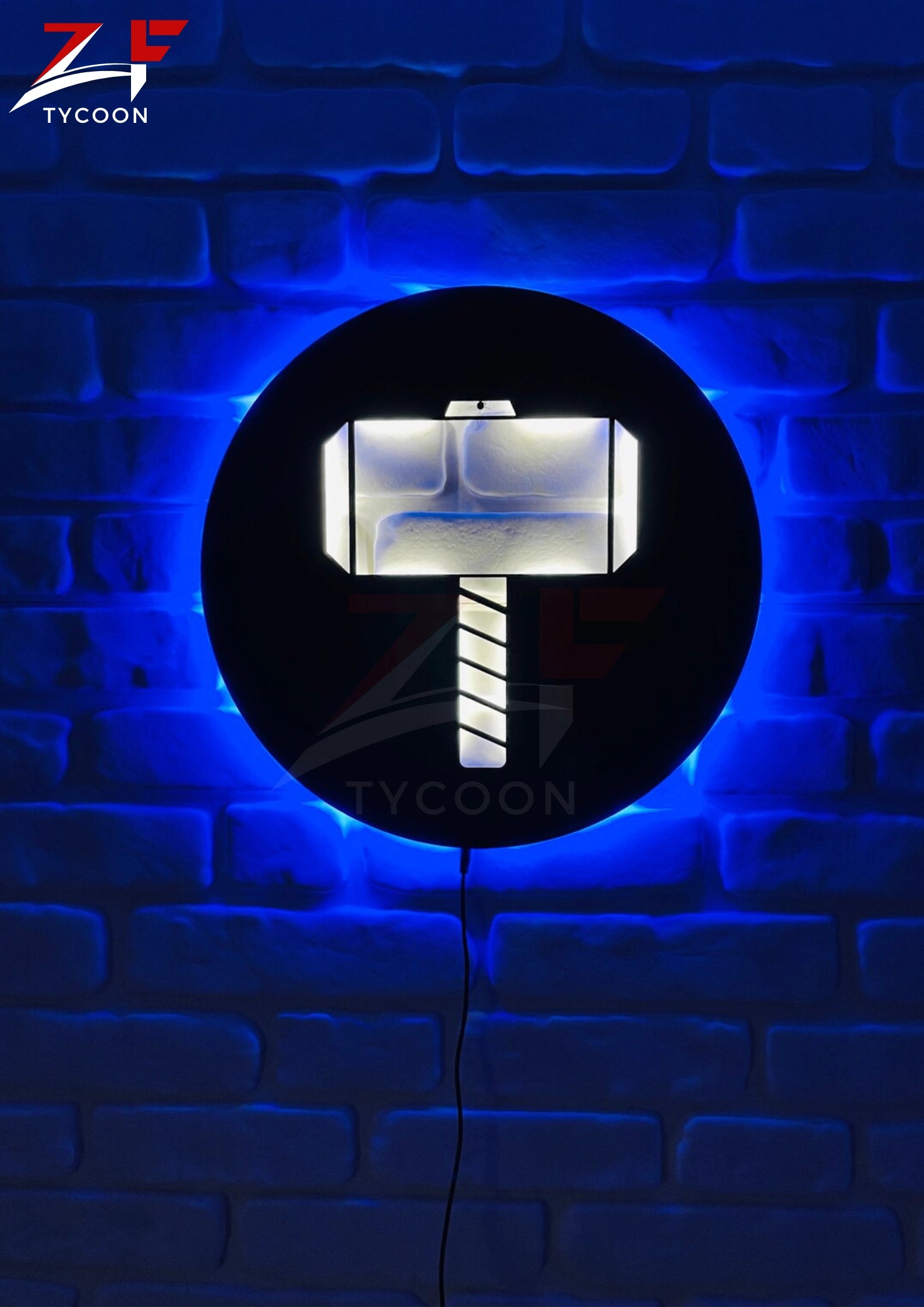 Thor's Hammer | Led Wall Art