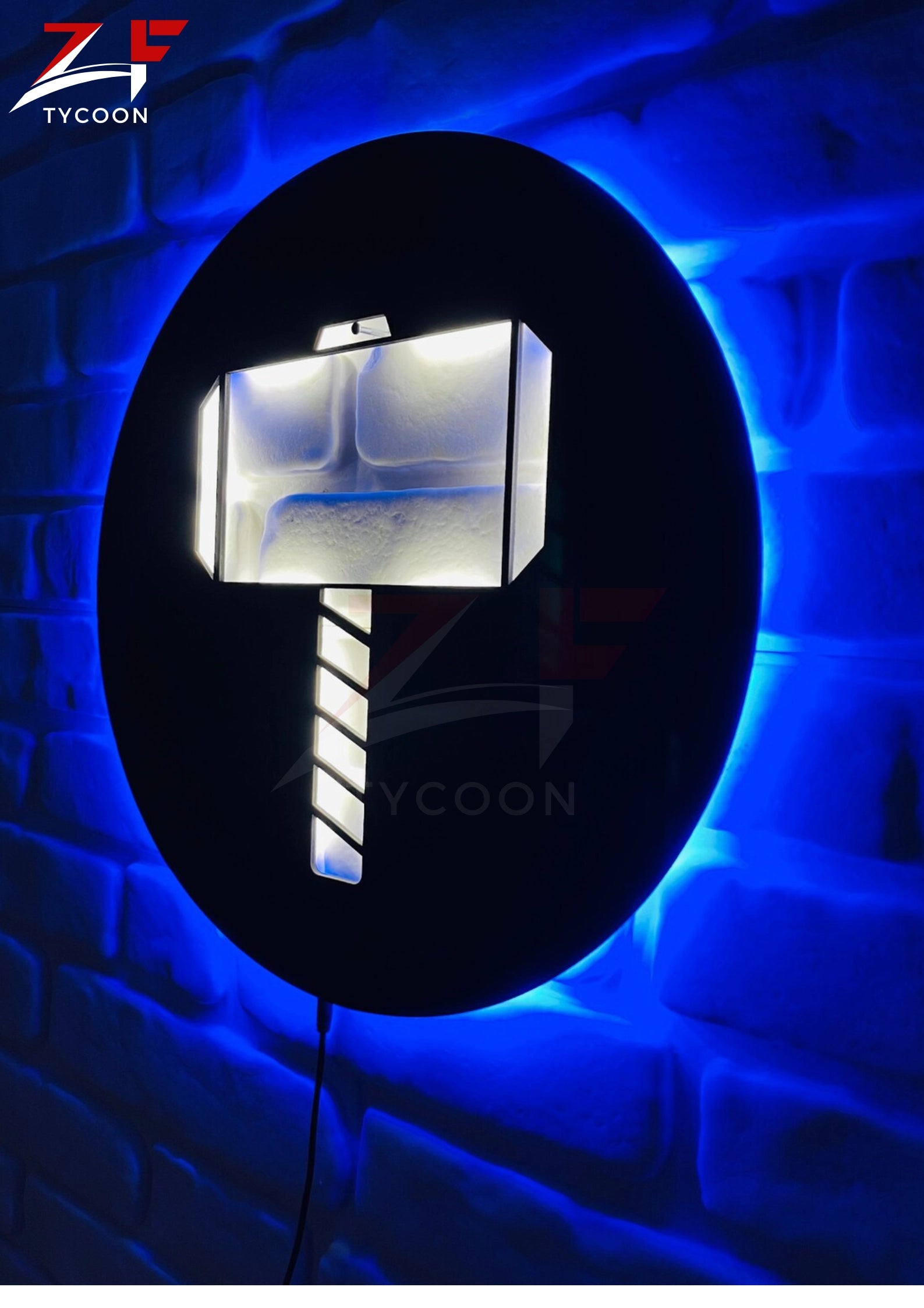 Thor's Hammer | Led Wall Art